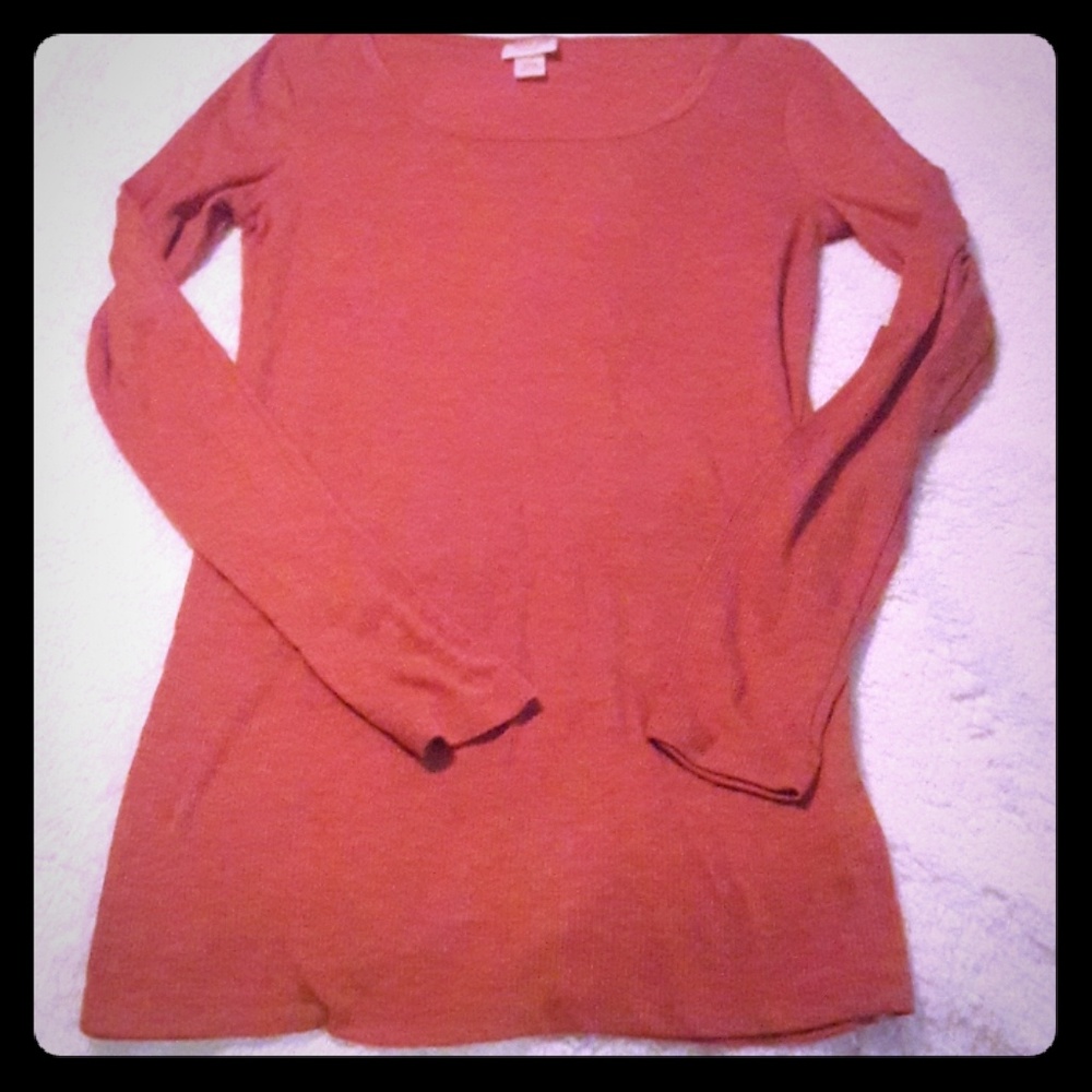 Mossimo Long Sleeve T-shirt Mauve Color
